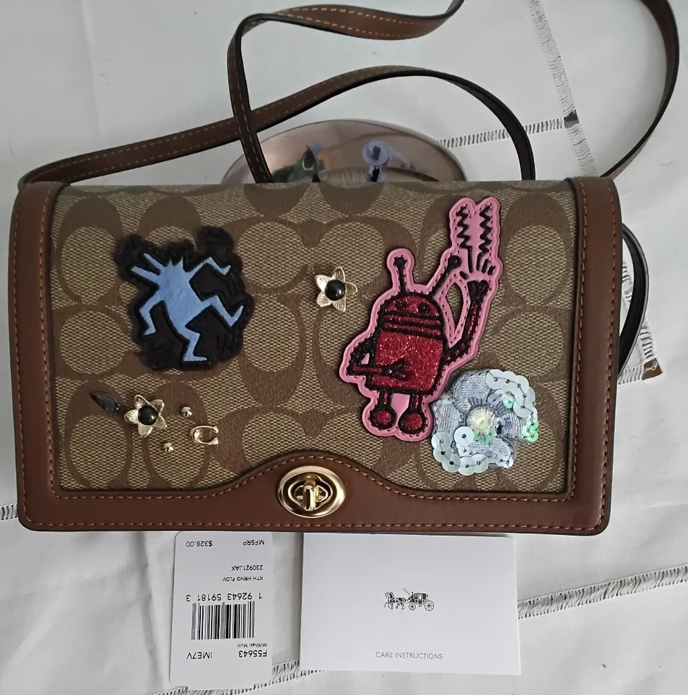 Coach X Keith Haring Limited Edition Crossbody Bag Purse NWT - Picture 10 of 11